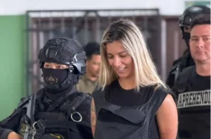 Tatiana Marset, hermana de Sebastián Marset, cuando fue presentada ante los medios de prensa en marzo de 2026. Foto: Ricardo Montero